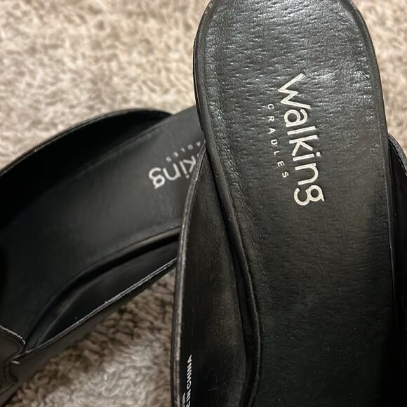 Walking Cradles Womens Black Size 8.5 N Myles Slides Heeled Slip Ons Comfort - Picture 12 of 16